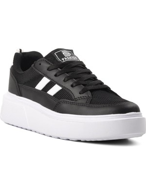 Walkway Deren-G Siyah-Beyaz Kadın Sneaker