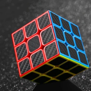 Vip Kalite Fiber Karbon 3x3 Zeka Küpü 3x3 Sabır Küpü 3x3 Fiber Carbon Rubiks Cube Akıl Oyunları