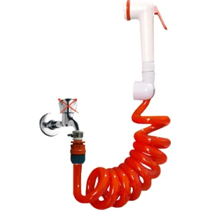 Spiral Mandallı Ayarlı Şattaf Başlıklı Sulama Yıkama Setleri