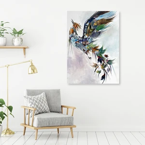 Morfil Sanat Atölyesi Kuşlar Anka Simurg Kanvas Tablo