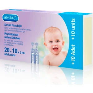 Alvita Serum Fizyolojik 30 Flakon (20+10X5ML) 3 Kutu