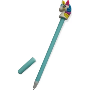 Unicorn Başlıklı Jel Tükenmez Kalem ( Yazım Rengi Mavi )