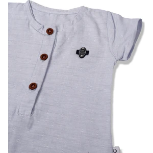 Erkek Bebek Patlı Düğmeli Elbise