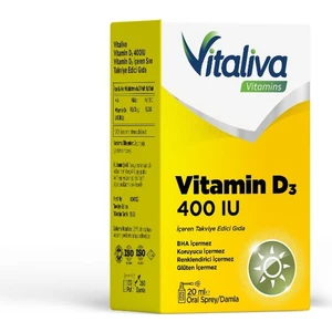 Vitamins D3 400IU Sıvı Takviye Edici Gıda