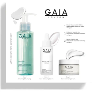Gaia London Aydınlatıcı Sıkılaştırmayı Hedefleyen Cilt Bakım Seti