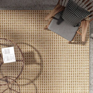 Cool Halı Milano 667 Kahve Hasır Dokulu Halı Kilim Salon Mutfak Koridor Kesme Yolluk Dokuma Makine Halısı