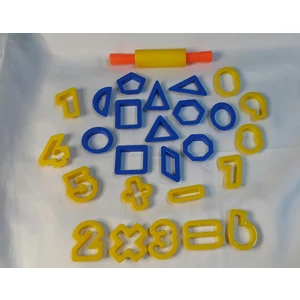 İleri Grup Rakam - Geometrik Şekil Oyun Hamur Kalıpları