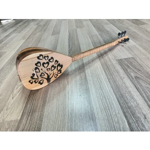 Kalpli Ağaç Desenli Tam Set Çocuk Sazı    Tam Set (Cura+Kılıf+Mızrap)