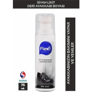 Flexicare Siyah Spor Deri Likit Ayakkabı Boyası 75 ml