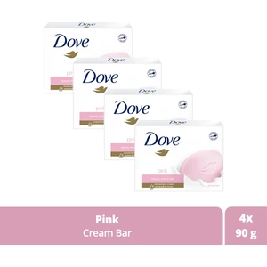 Beauty Cream Bar Katı Güzellik Sabunu Pink Nemlendirici Etkili 90 G X4 Adet