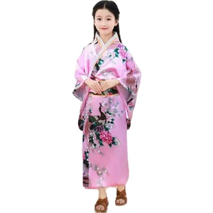 Geleneksel Yukata Kız Çocuk Elbise Kimono (Yurt Dışından)