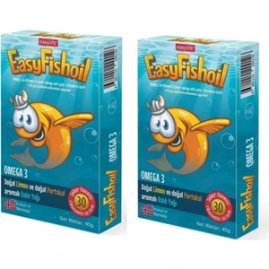 EasyFishoil Balık Yağı Çiğnenebilir 30 Tablet X2 Adet