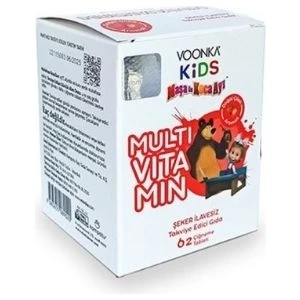 Kids Maşa İle Koca Ayı Multivitamin Çilek Aromalı 62 Tablet
