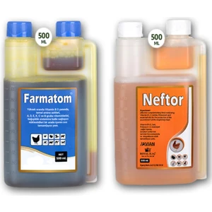 Royal 2li Set Kuşlar Için Farmatom Vitamin Neftor Hırıltı Seti (500 Ml) Set