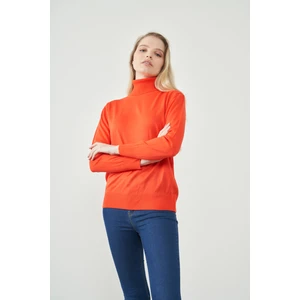 Çetinkaya Miyamira Kadın Balıkçı Yaka Mercan Triko