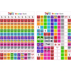Number Blocks Matematik Eğitici Birim Küp Snapcubes /0-10 Sticker 260 Pcs