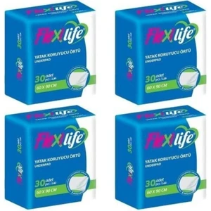 Flexi Life Kedi Köpek Çiş Pedi Yatak Koruyucu 60X90CM 30LU 4 Paket 120 Adet