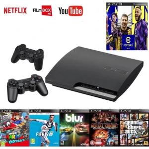 500GB Ps3 + 2 Adet Sıfır Gamepad + 100 Oyun Pes 23 Vb. Güncel Oyunlar