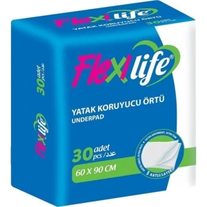 Flexi Life Yatak Koruyucu Örtü Köpek Çiş Pedi 60X90 cm 30 Adet 2 Paket