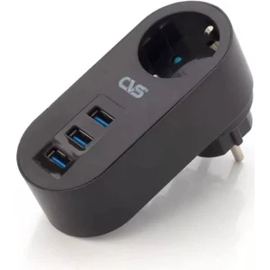 Cvs Akım Korumalı Tekli 3 USB Priz Dn 9204