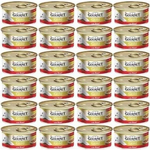 Gourmet Gold Kıyılmış Sığır Etli Konserve Yetişkin Kedi Maması 24 x 85 G