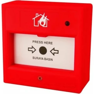 Yangın Ihbar Butonu ve Kasası 12/24