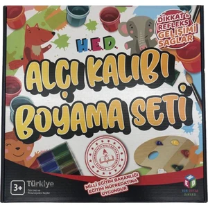 Oyuncak Alçı Kalıbı Boyama Eğitici El Beceri Oyun Seti