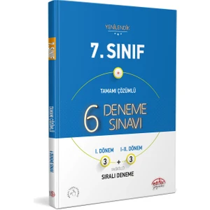 Editör Yayınları 7. Sınıf 6 (3-3) Deneme Sınavı Tamamı Çözümlü