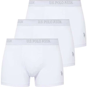 U.S. Polo Assn. 3'lü Paket Kemeri Marka Baskılı Arma Nakışlı Pamuklu Likralı Erkek Boxer