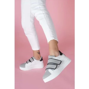 Tomıross Kadın Chloe Yüksek Tabanlı Cırtlı Sneaker Spor Ayakkabı CHLO-6901