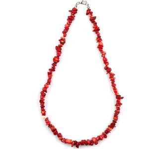 Alibaba Doğaltaş Mercan Doğal Taş Kırık Taş Kolye