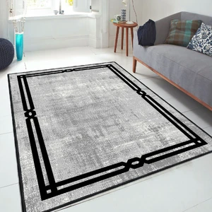 Dekoratif Pamuklu Dokuma Taban Modern Yıkanabilir Leke Tutmaz Ince Makine Dokuması Halı