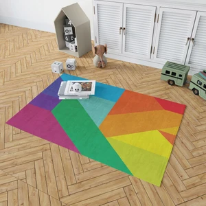 Dekoratif Pamuklu Dokuma Taban Modern Yıkanabilir Leke Tutmaz Ince Makine Dokuması Halı