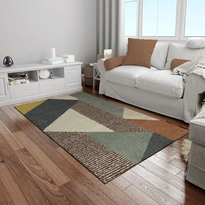 Dekoratif Pamuklu Dokuma Taban Modern Yıkanabilir Leke Tutmaz Ince Makine Dokuması Halı