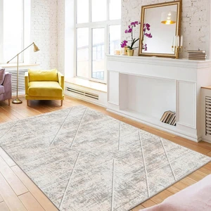 Dekoratif Pamuklu Dokuma Taban Modern Yıkanabilir Leke Tutmaz Ince Makine Dokuması Halı,kilim