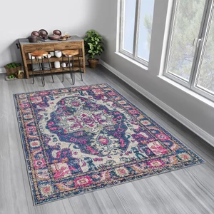 Dekoratif Pamuklu Dokuma Taban Modern Yıkanabilir Leke Tutmaz Ince Makine Dokuması Halı