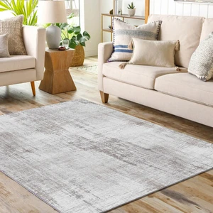 Dekoratif Pamuklu Dokuma Taban Modern Yıkanabilir Leke Tutmaz Ince Makine Dokuması Halı