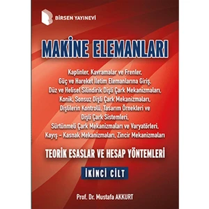 Makine Elemanları Cilt: 2-Mustafa Akkurt