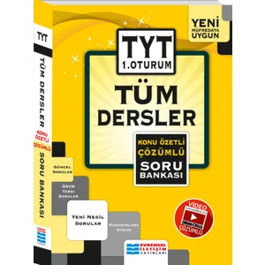Evrensel İletişim Yayınları  TYT Tüm Dersler Konu Özetli Çözümlü Soru Bankası 1. Oturum