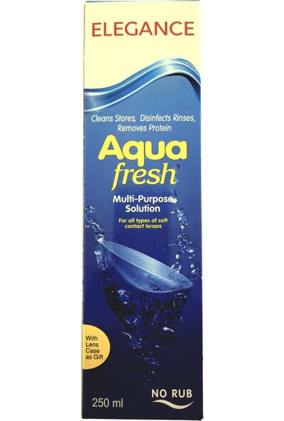 Elegance Aqua Fresh 250 ml Çok Amaçlı Kontak Lens Bakım Solüsyonu
