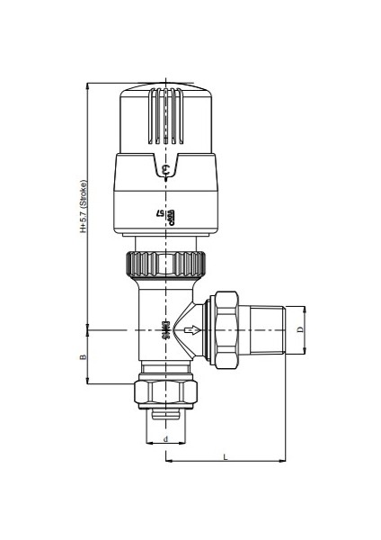 Eca 1/2" Pex Eca-) Termostatik Vana