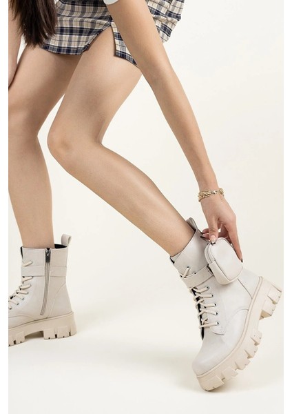 Kadın Ten Cilt Mini Çantalı Bot fiyatları