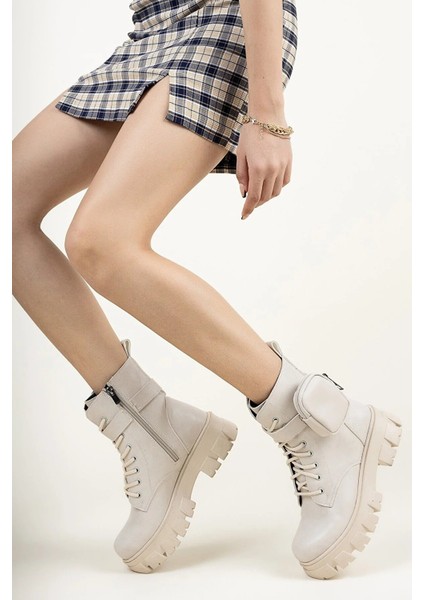 Kadın Ten Cilt Mini Çantalı Bot modelleri