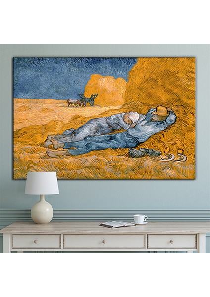 Vincent Van Gogh La Siesta Öğle Uykusu Kanvas Tablo