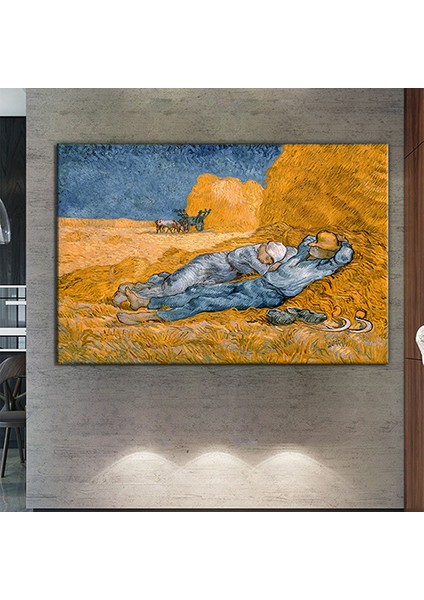 Vincent Van Gogh La Siesta Öğle Uykusu Kanvas Tablo