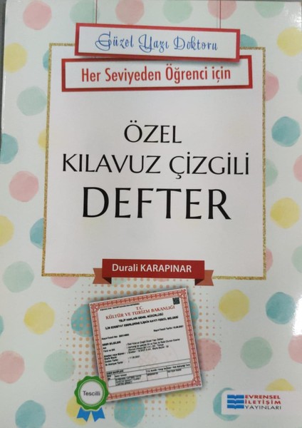Özel Kılavuz Çizgili Defter Her Seviyede Öğrenciler Için