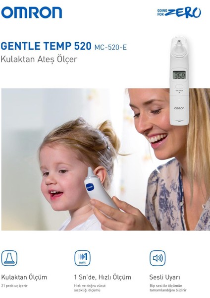 Gentle Temp 520 Kulaktan Ateş Ölçer