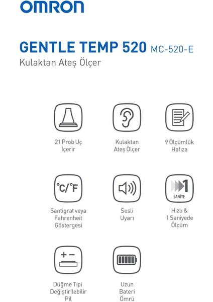 Gentle Temp 520 Kulaktan Ateş Ölçer