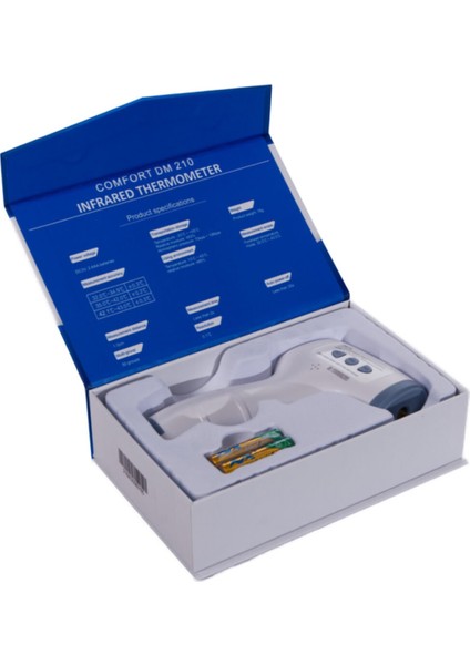 Temassız Kızılötesi Termometre Ateş Ölçer New DM-210