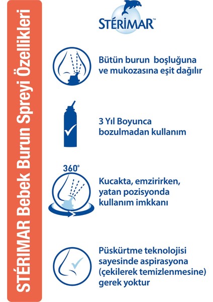 Bebek Hipertonik Tıkalı Burun Spreyi 50 ml